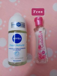 New nivea Deodorant + Free Rose Water