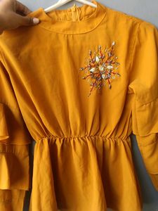 Stylish Mustard Top