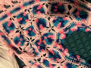Handmade Crochet poncho for girl