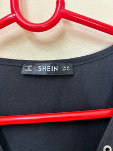 Shein Romantic Graphic Lace-Up Tee
