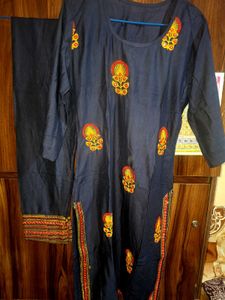 Embroidered Kurta Set with Dupatta