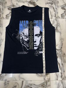 Men's Graphic Print Sleeveless T-Shirt