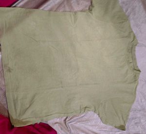 💐Olive Green Basic T-Shirt
