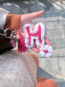 Crocheted Letters Keychain 😍