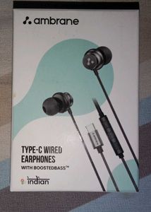 Ambrane Type-C Wired Earphones