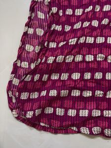 Pink Block Style Printed Kurta