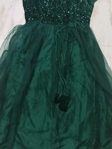 Beautiful Green Sequin Gown