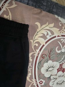 Black Textured Shorts