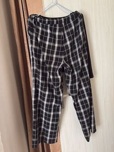 Chic Black &amp; White Plaid Co-ord Set