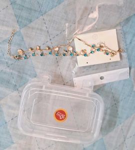 Sparkling Shell &amp; Crystal Anklet