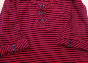 Red &amp; Navy Striped T-Shirt