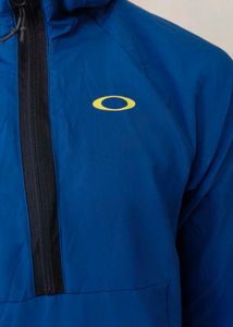 Oakley Men's Blue Zip-Up Hooded Jacket
