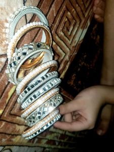 Sparkling Stackable Bangles Set 10