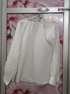 Classic White Button-Up Blouse
