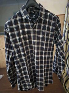 Classic Black Plaid Button-Up Shirt