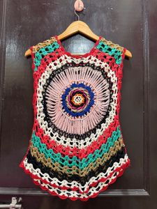 Boho Crochet Mandala Tank Top