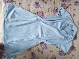 Light Blue Collared Dress
