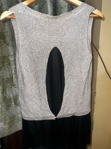 Shimmery Silver Tank Top