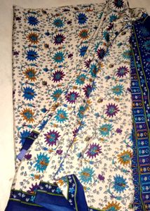 Elegant Floral Print Saree