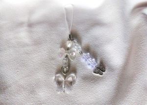 CLEAR WHITE 🤍🦋 Butterfly Phone & Bag Charm