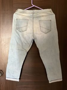 Denim New Light Blue Capri Jeans