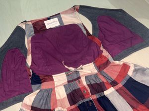 Stylish Plaid Skirt and Vest Set