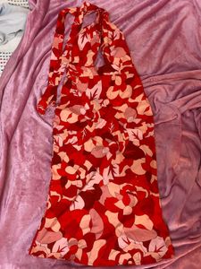 Floral Halter Dress