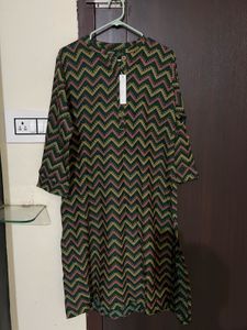 Stylish Geometric Print Kurta