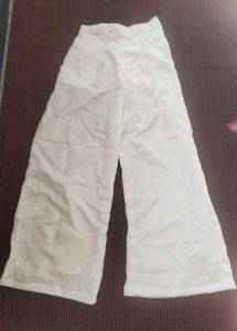 Satin white trouser🤍