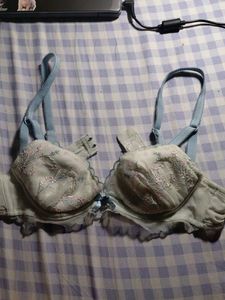 Sea Green Embroidered Bra