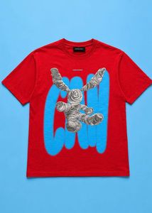 Red Graphic Print Oversized T-Shirt