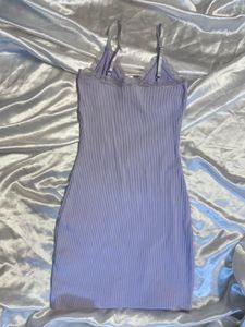 Lilac Lace Trim Slip Dress