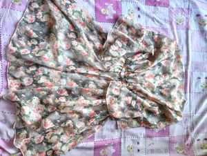 Floral Print Chiffon Dress