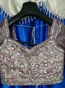 Gorgeous Sequin and Organza Western Lenhga
