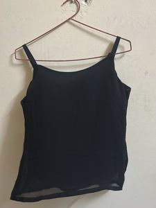 black stylish sequin party or club wear top