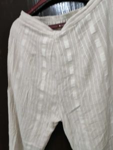 Casual Cream cut Pants