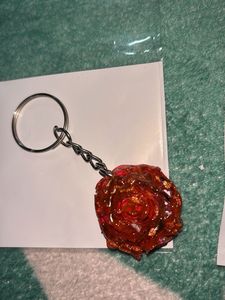 Handmade roses 🌹 Resin Keychains (Set of 2)