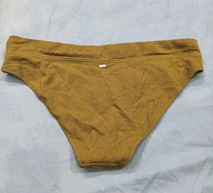 🤎 Textured Mustard Bikini Bottom
