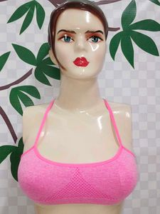 (400)Pink Sports Bra