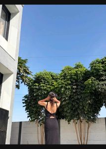 Sleek Black Maxi Dress
