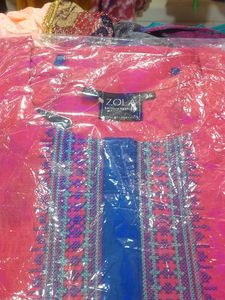 ZOLA Women’s Pink Embroidered Kurti | Ethnic Casua