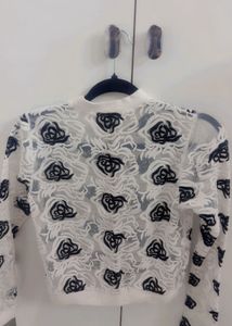 Sheer Rose Bomber Jacket