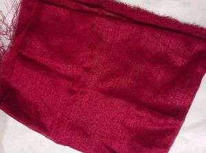 Elegant Maroon &amp; Black Saree
