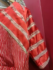 Beautiful Gotta Work Lehriya Kurta Only