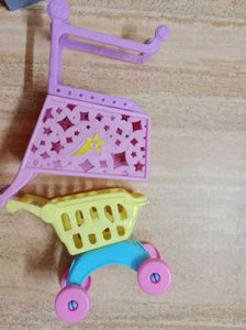 Dollhouse Shopping Cart &amp; Stand