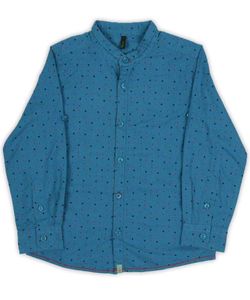 Boys Regular Fit Polka Print Casual Shirt