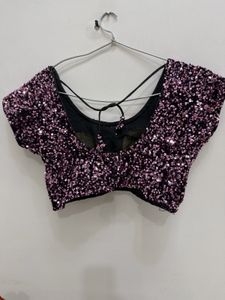 Sparkly Pink Sequin Blouse