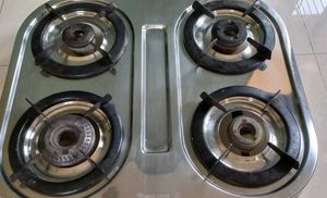 4-Burner Stainless Steel Gas Stove