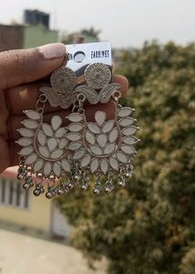 Stylish Silver Dangle Earrings