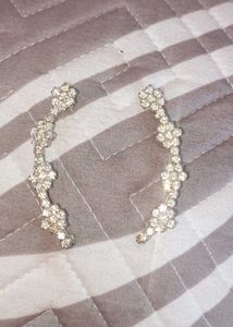 Sparkling Floral Ear Climbers